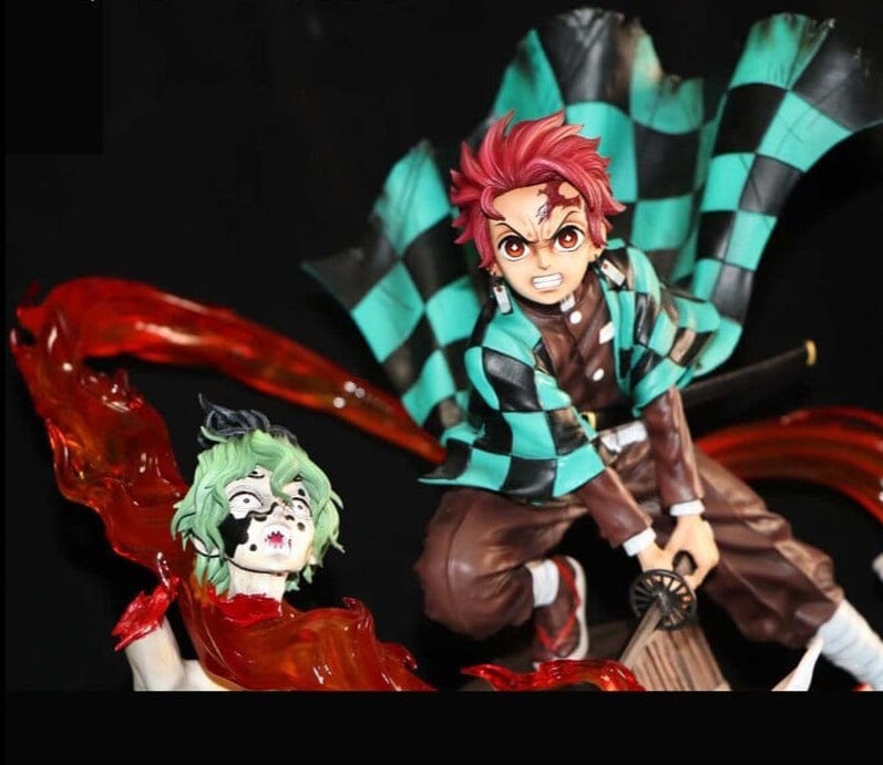 Figurine Collector en Resine Tanjiro vs Gyutaro 0 Tresor Otaku