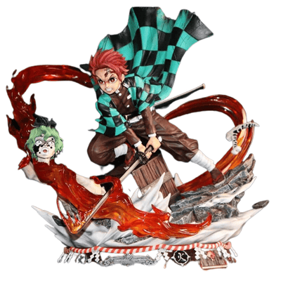 Figurine Collector en Resine Tanjiro vs Gyutaro 0 Tresor Otaku