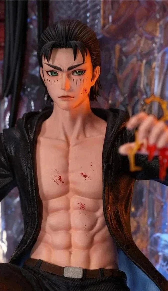 Figurine SNK en Résine Eren 9 Titans Primordiaux Tresor Otaku