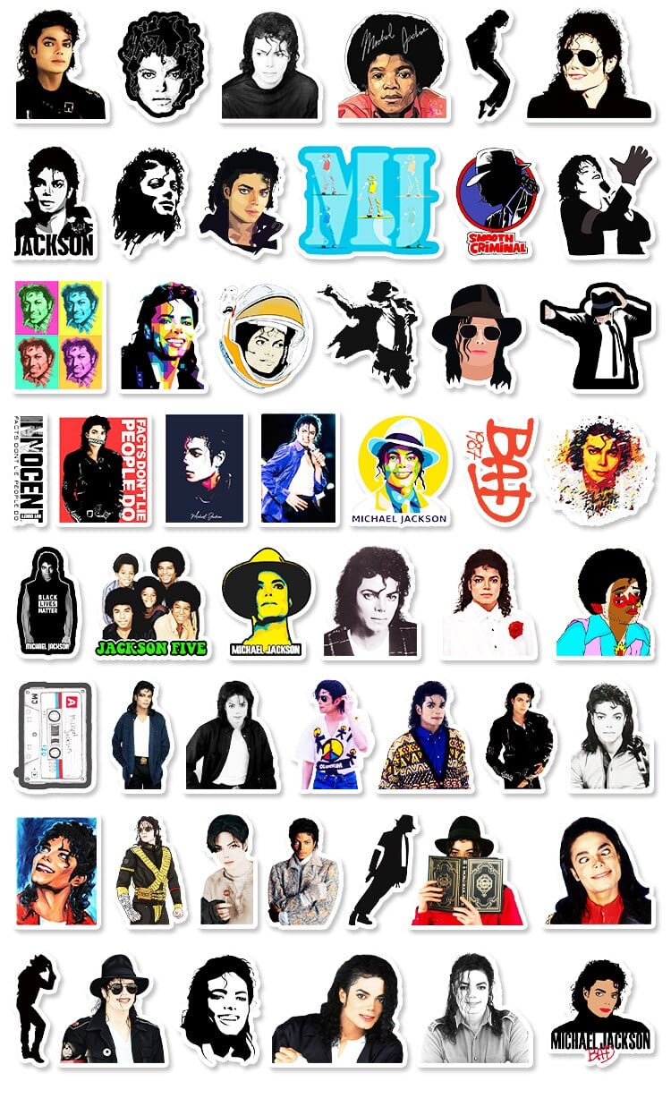 Michael Jackson Stickers Pack de Stickers Tresor Otaku