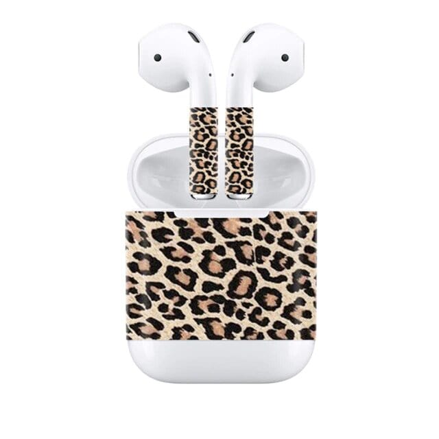 Stickers Airpods Léopard Beige Stickers pour Ipod Tresor Otaku