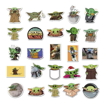 Stickers Baby Yoda Pack de Stickers Tresor Otaku