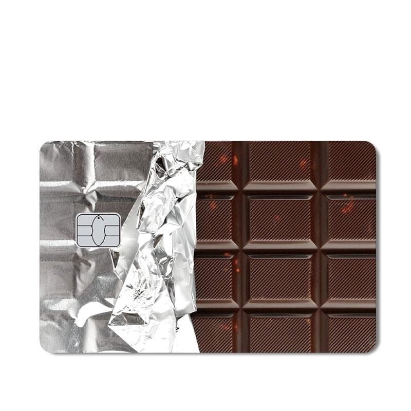 Stickers Carte Bancaire Barre Chocolatée Tresor Otaku