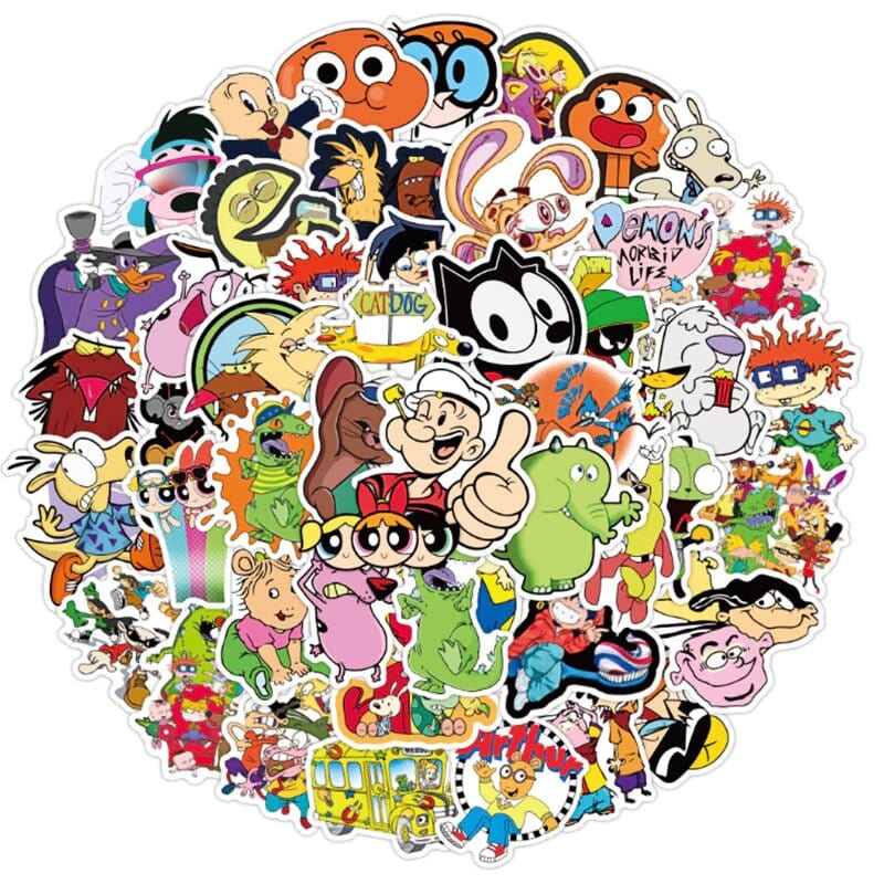 Stickers Cartoon Pack de Stickers Tresor Otaku