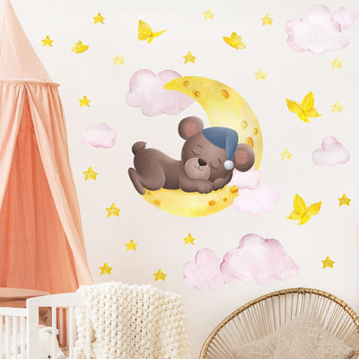 Stickers Chambre Bébé <br> Nounours Mignon Tresor Otaku
