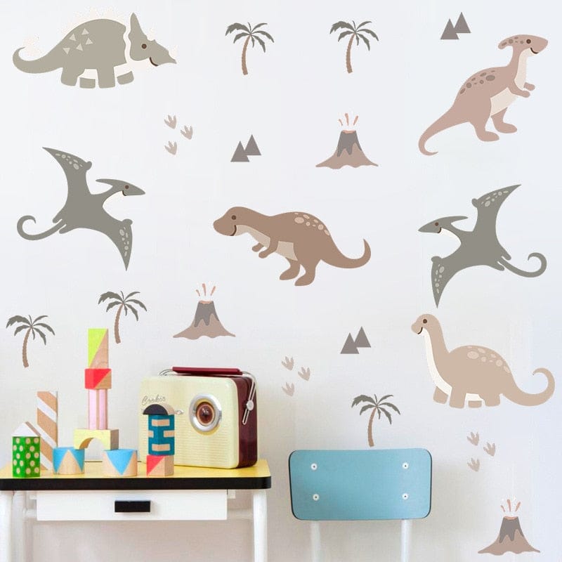 Stickers Dinosaure Chambre Garçon Tresor Otaku