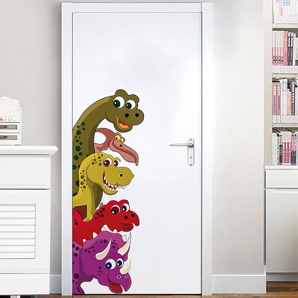 Stickers Dinosaures pour Porte Tresor Otaku