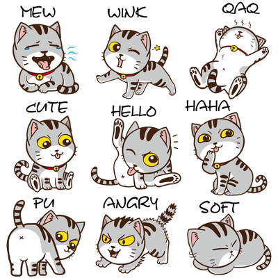 Stickers Frigo Chat Mignon Tresor Otaku