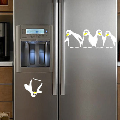 Stickers Frigo Pingouin Blanc Tresor Otaku
