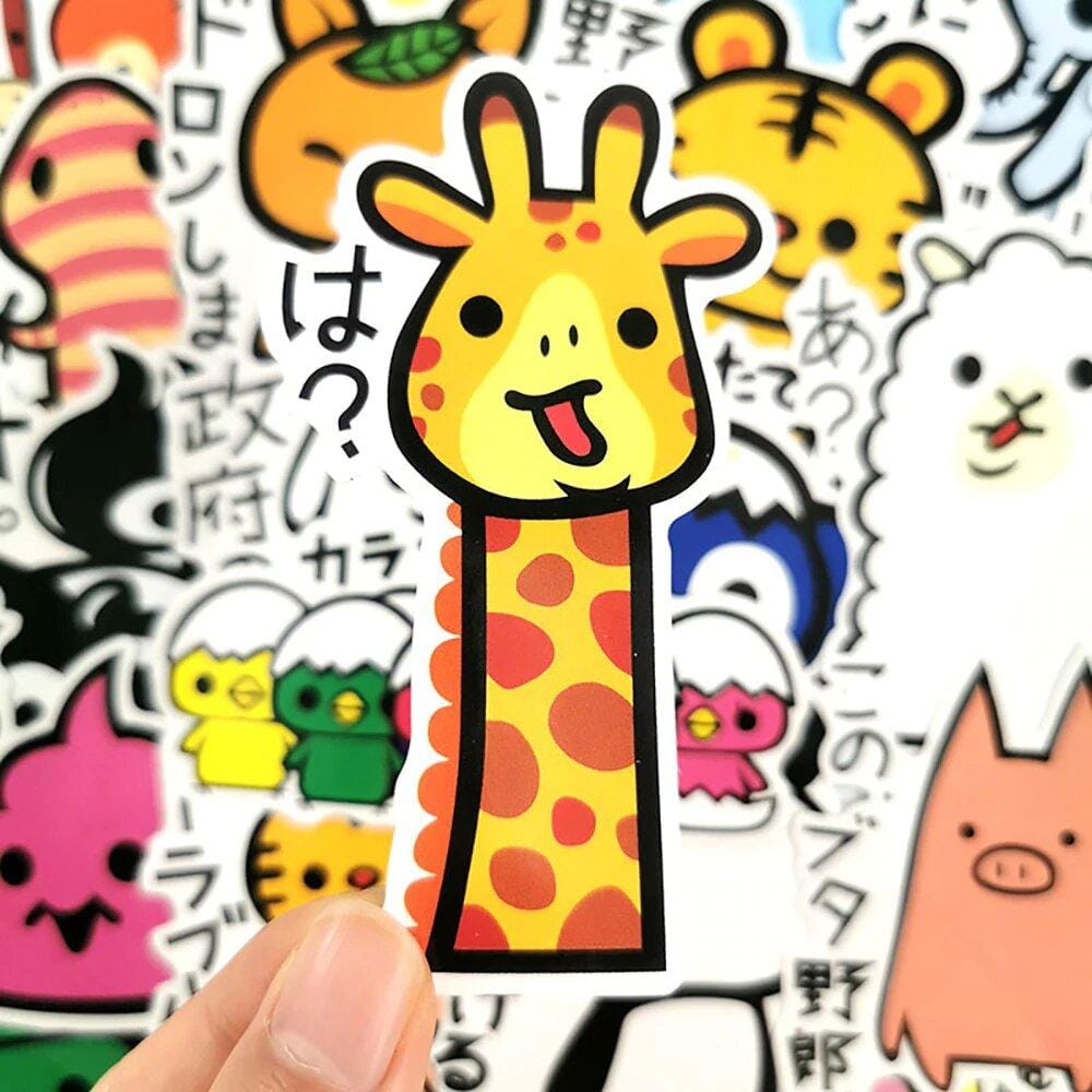 Stickers Japonais Kawaii <br> (Pack de 36) Pack de Stickers Tresor Otaku