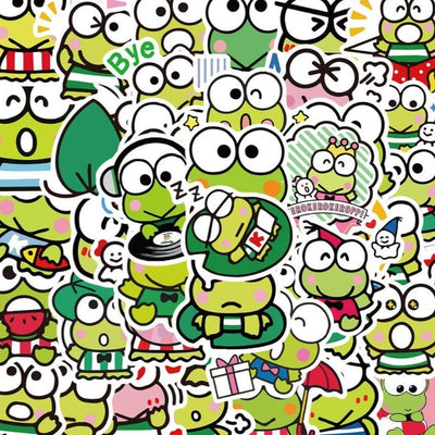 Stickers Kawaii Grenouilles Pack de Stickers Tresor Otaku