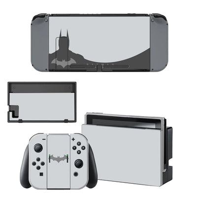 Stickers Nintendo Switch Batman Gris Clair Stickers Nintendo Switch Tresor Otaku