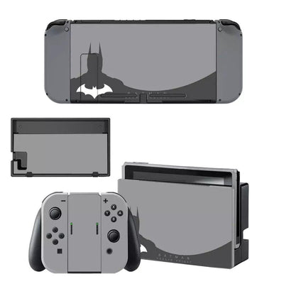 Stickers Nintendo Switch Batman Gris Foncé Stickers Nintendo Switch Tresor Otaku