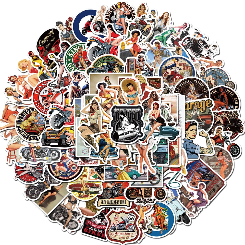 Stickers Pin Up Pack de Stickers Tresor Otaku