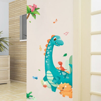Stickers Porte Dinosaures Chambre Bébé Tresor Otaku