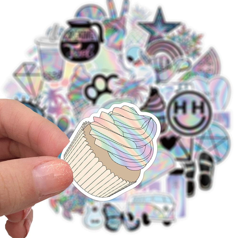 Stickers VSCO <br> Holographiques (50pcs) Stickers VSCO Tresor Otaku